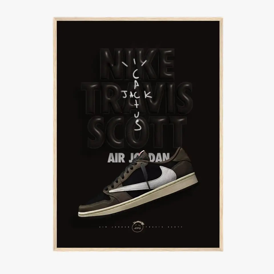 Affiche et Tableau Pop Art de Sneakers Nike Travis Scott