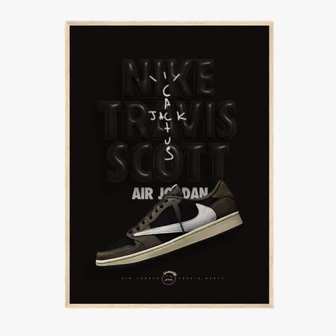 Affiche et Tableau Pop Art de Sneakers Nike Travis Scott