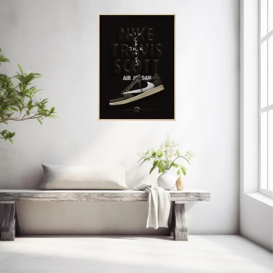 Affiche et Tableau Pop Art de Sneakers Nike Travis Scott