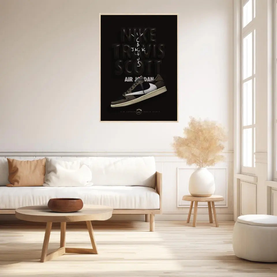 Affiche et Tableau Pop Art de Sneakers Nike Travis Scott