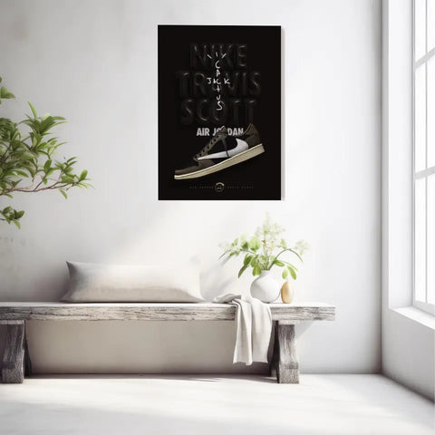 Affiche et Tableau Pop Art de Sneakers Nike Travis Scott