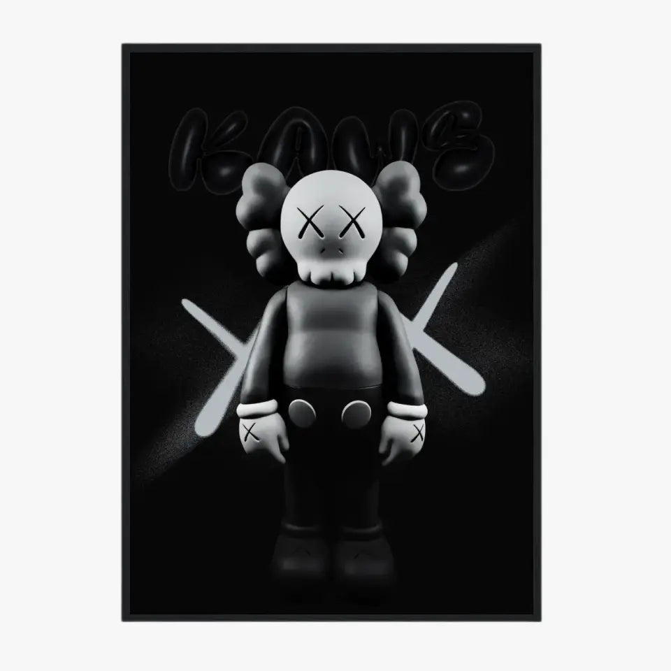 Affiche et Tableau Pop Art de Kaws Black and White