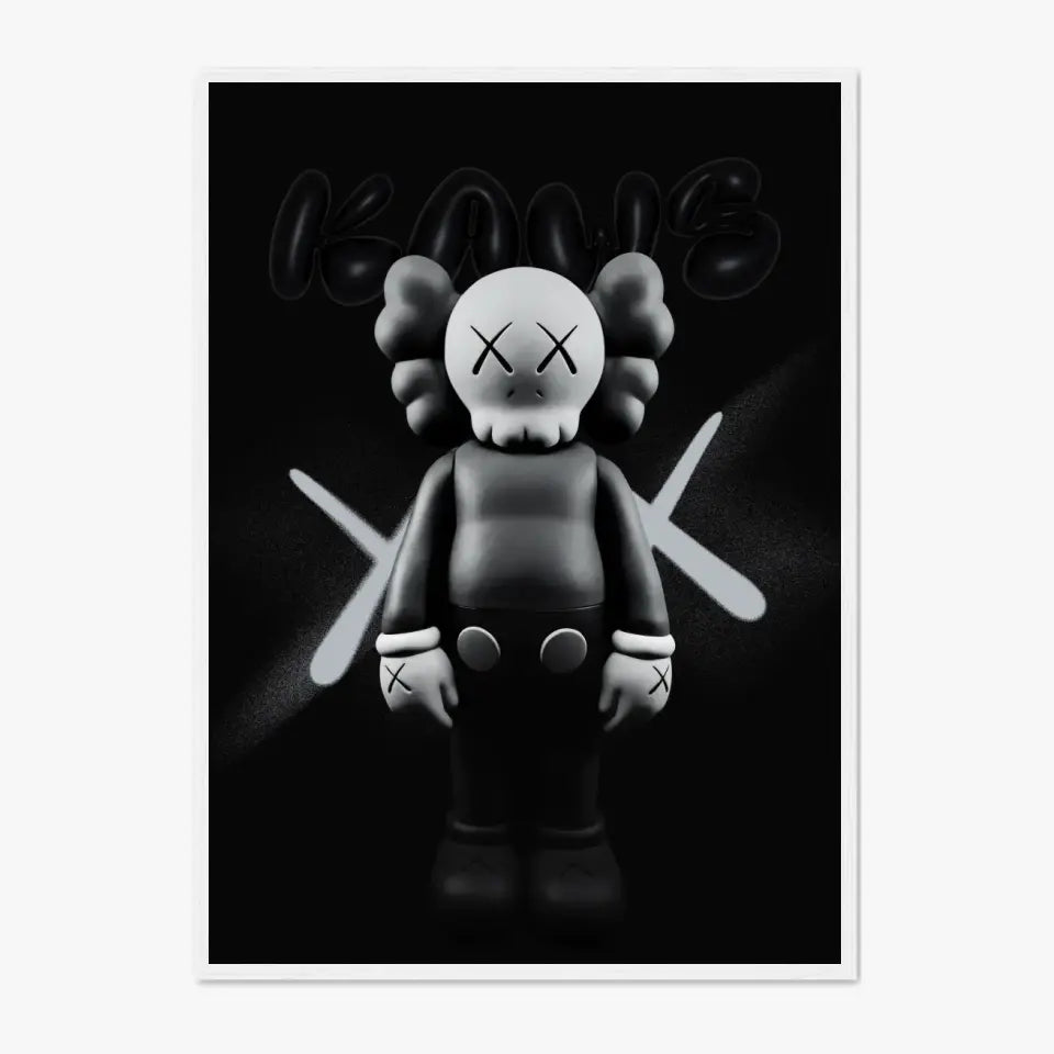 Affiche et Tableau Pop Art de Kaws Black and White