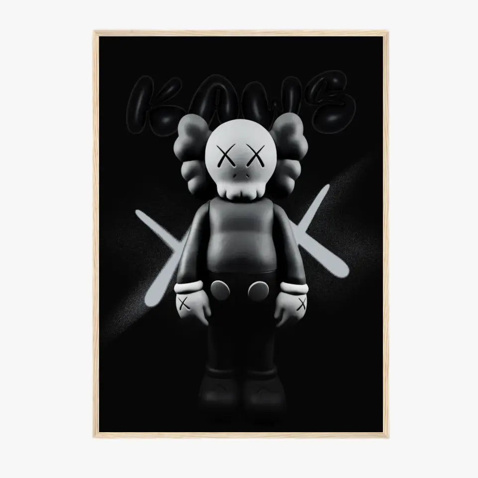 Affiche et Tableau Pop Art de Kaws Black and White