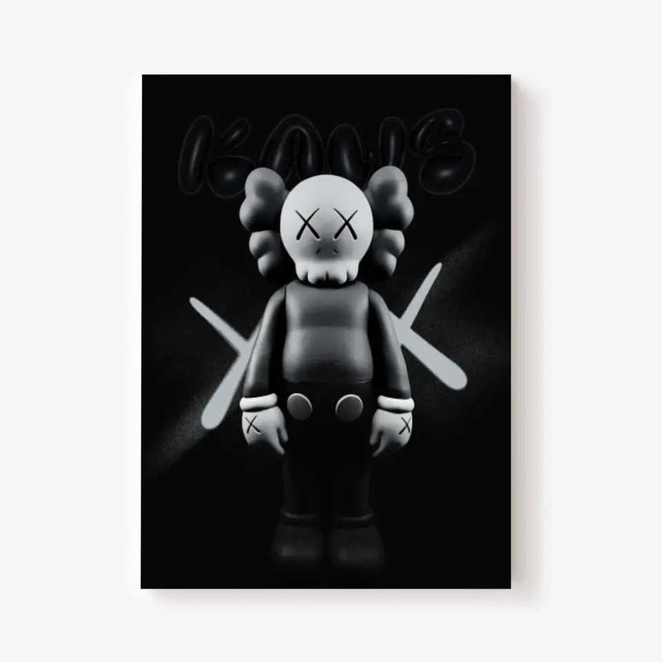 Affiche et Tableau Pop Art de Kaws Black and White