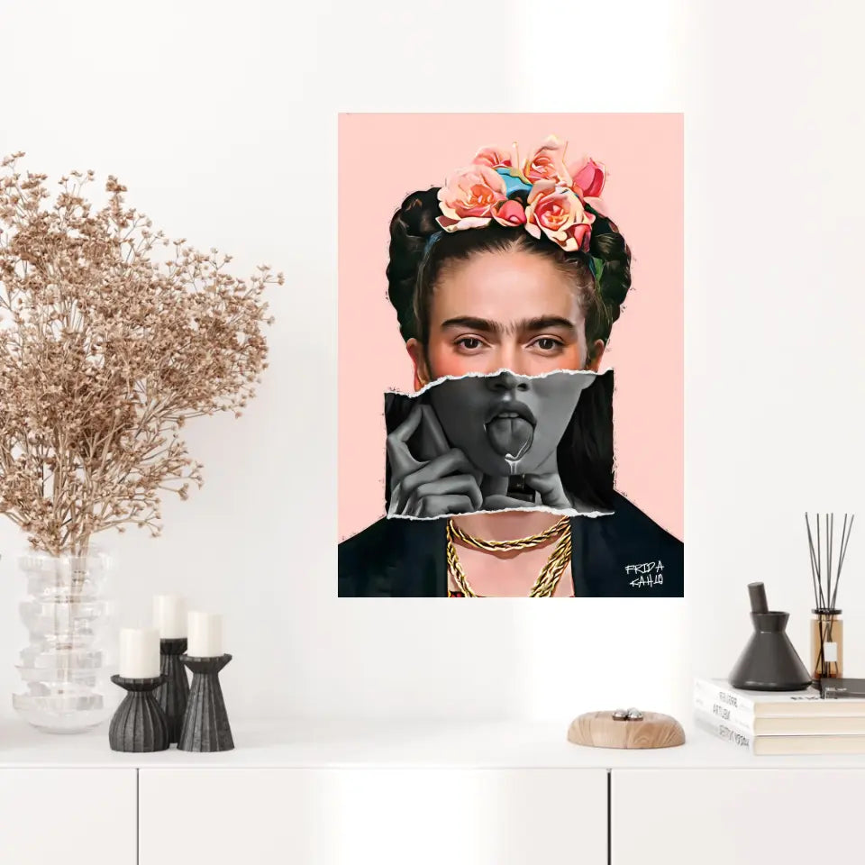 Affiche et Tableau Pop Art de Frida Kahlo