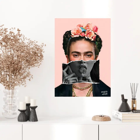Affiche et Tableau Pop Art de Frida Kahlo
