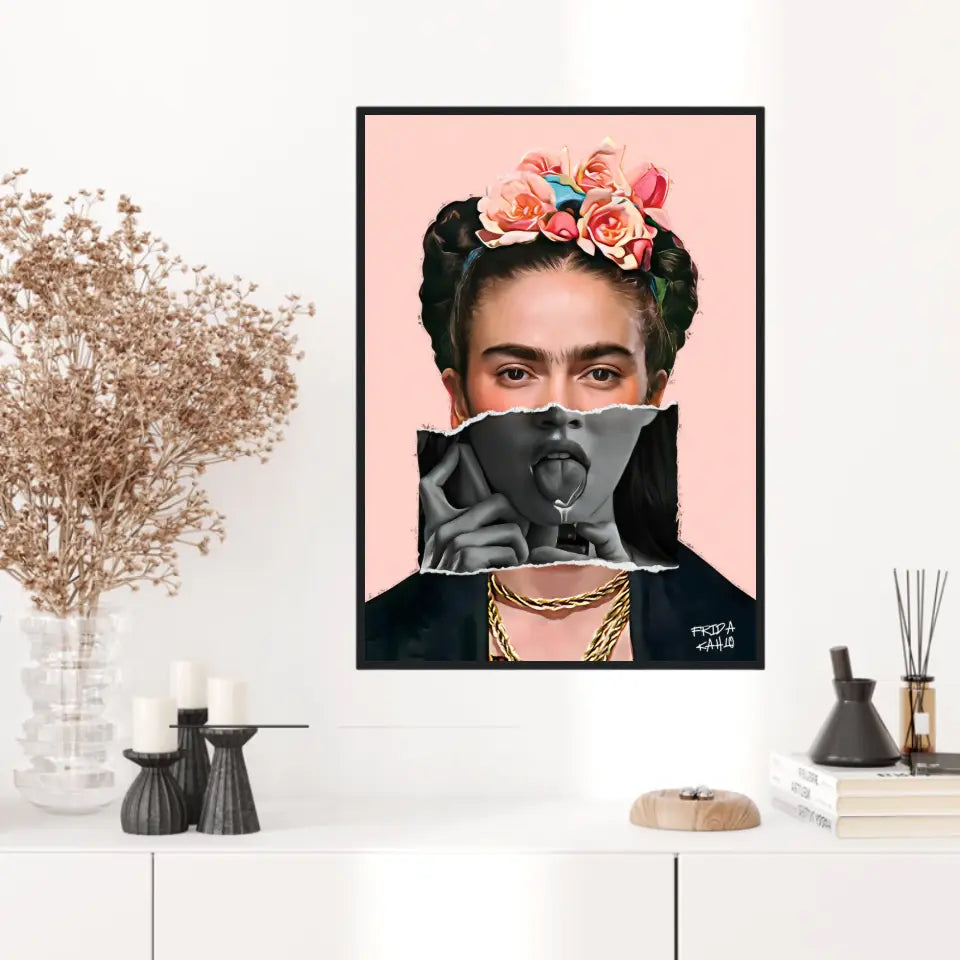 Affiche et Tableau Pop Art de Frida Kahlo