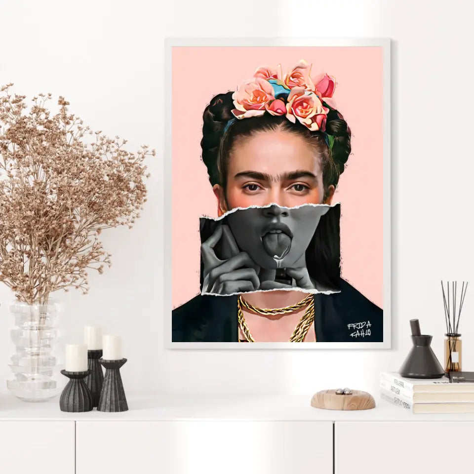 Affiche et Tableau Pop Art de Frida Kahlo