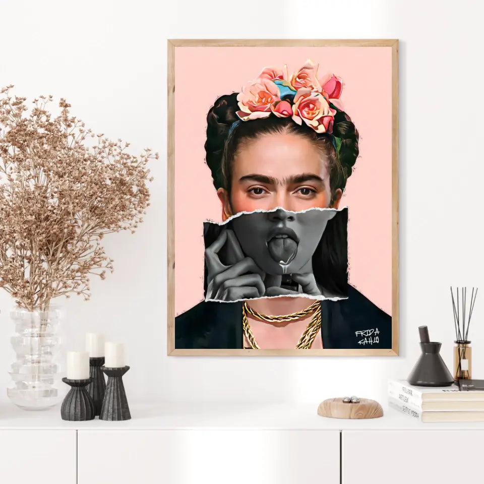 Affiche et Tableau Pop Art de Frida Kahlo