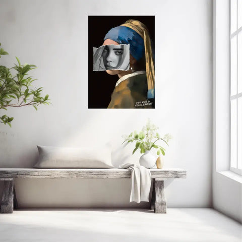 Affiche et Tableau Pop Art Girl with a Pearl Earring
