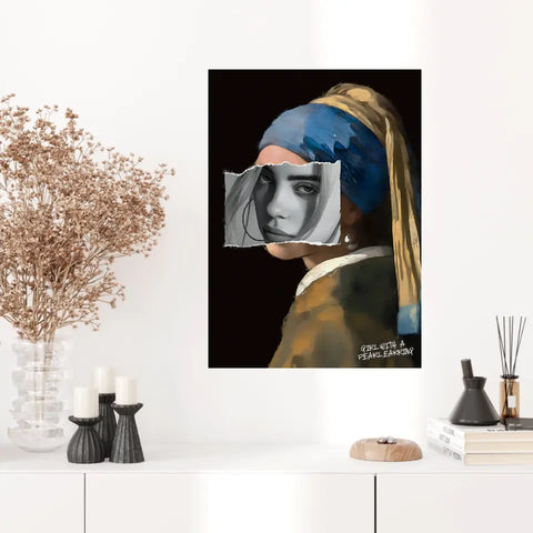 Affiche et Tableau Pop Art Girl with a Pearl Earring