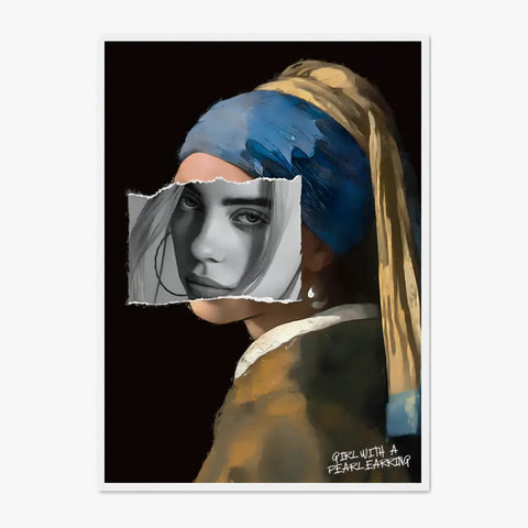 Affiche et Tableau Pop Art Girl with a Pearl Earring