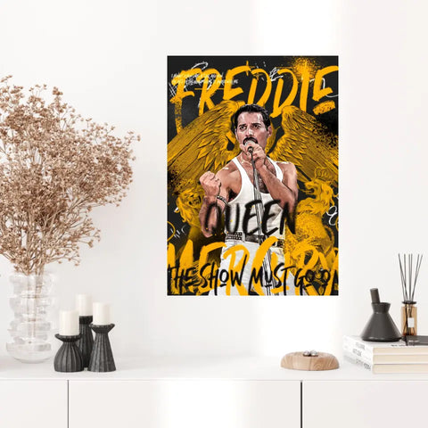 Affiche et Tableau Pop Art de Freddie Mercury