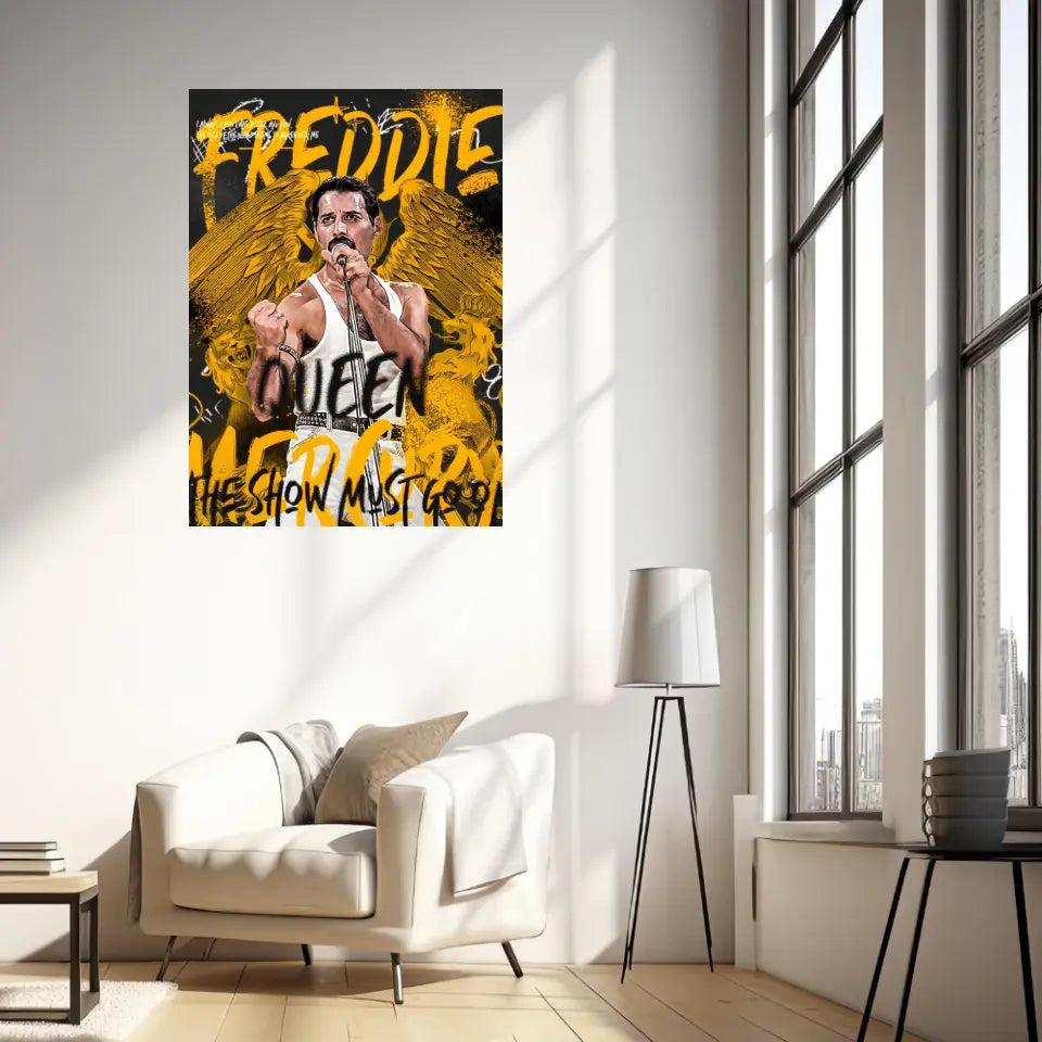 Affiche et Tableau Pop Art de Freddie Mercury