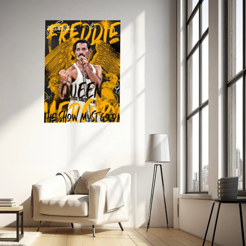 Affiche et Tableau Pop Art de Freddie Mercury
