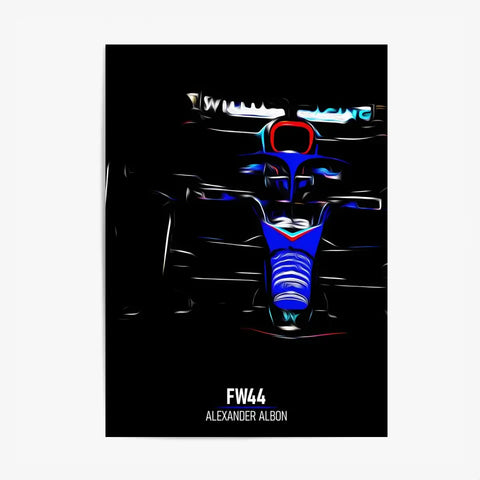 Affiche ou Tableau Williams FW44 Alexander Albon 2022 Formule 1