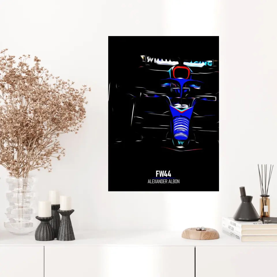 Affiche ou Tableau Williams FW44 Alexander Albon 2022 Formule 1