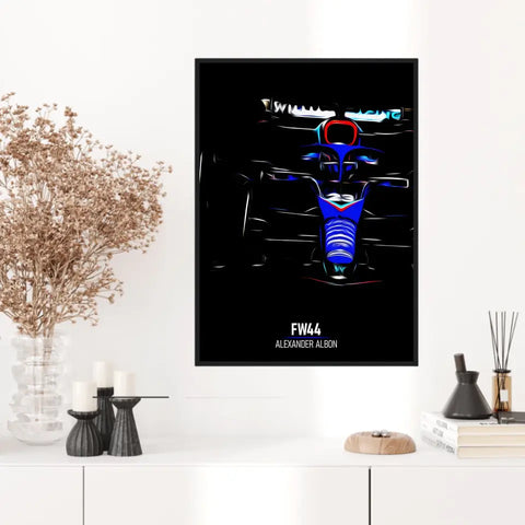 Affiche ou Tableau Williams FW44 Alexander Albon 2022 Formule 1
