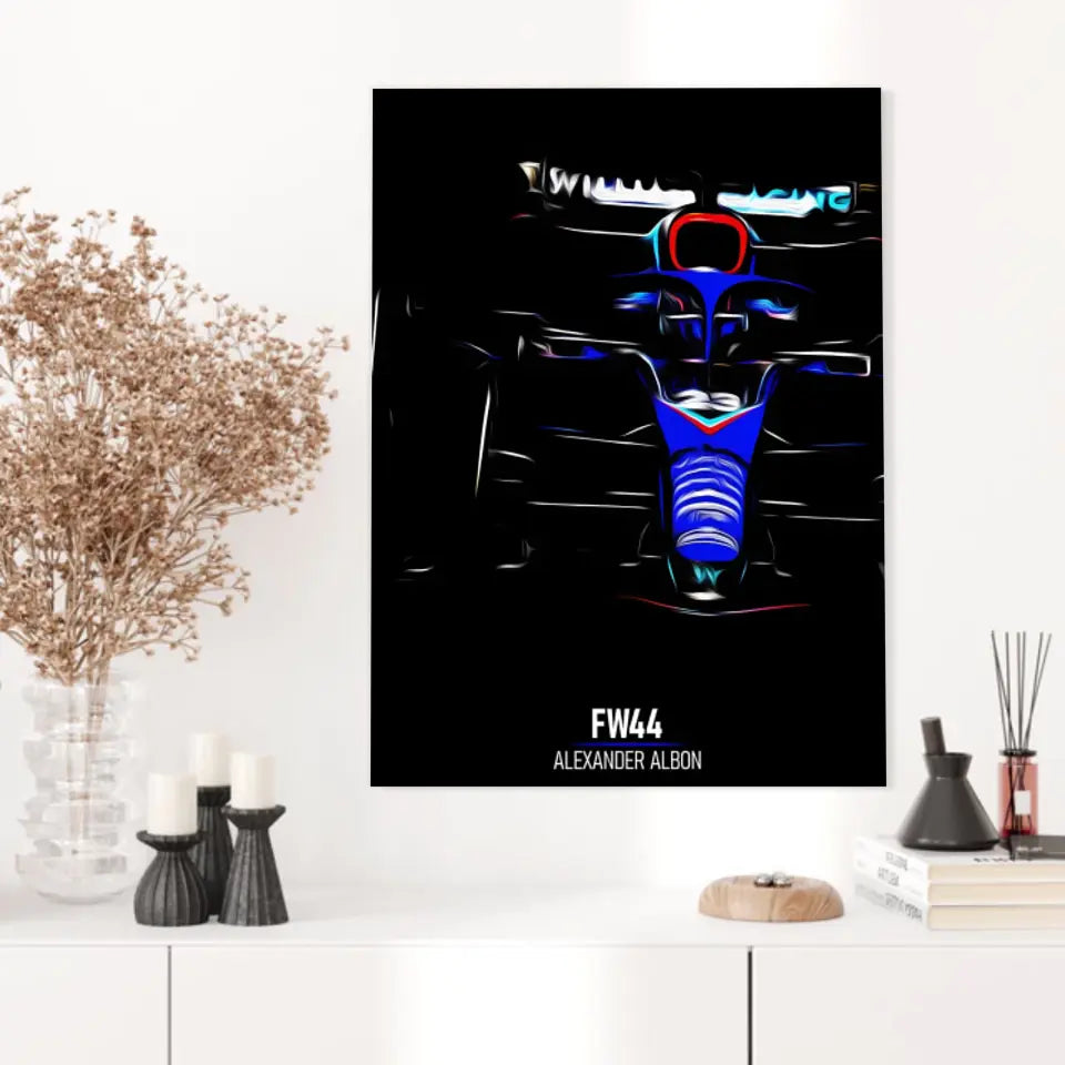 Affiche ou Tableau Williams FW44 Alexander Albon 2022 Formule 1