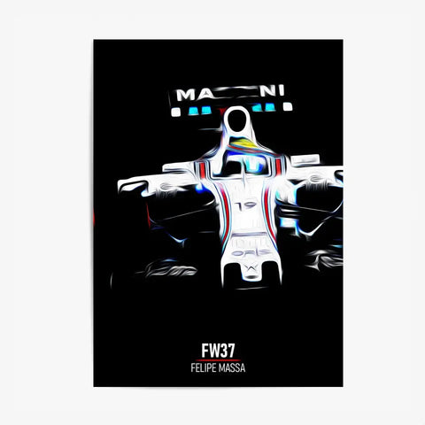 Affiche ou Tableau Williams FW37 Felipe Massa 2015 Formule 1
