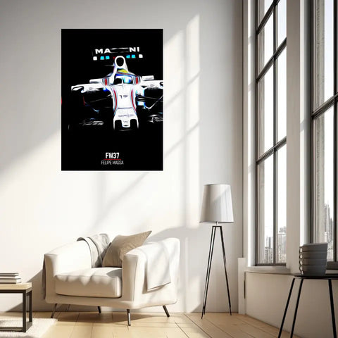Affiche ou Tableau Williams FW37 Felipe Massa 2015 Formule 1