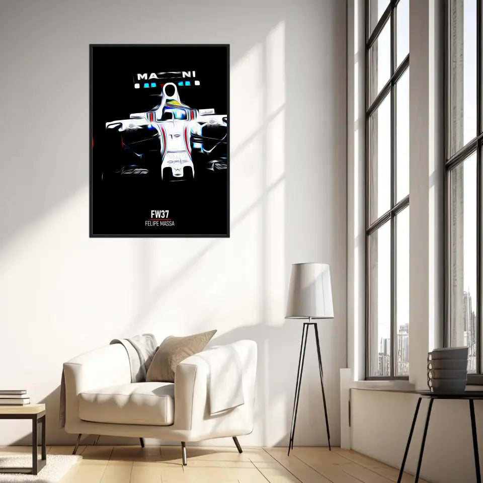 Affiche ou Tableau Williams FW37 Felipe Massa 2015 Formule 1