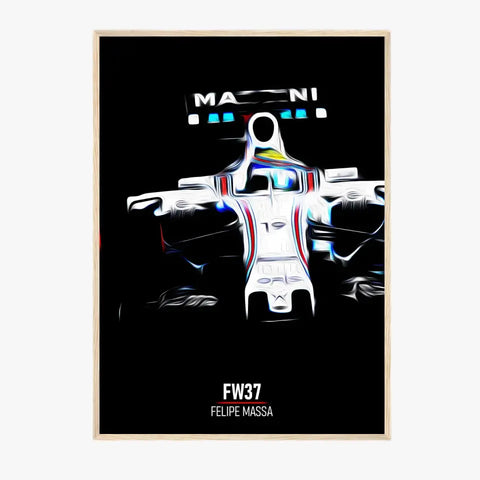 Affiche ou Tableau Williams FW37 Felipe Massa 2015 Formule 1