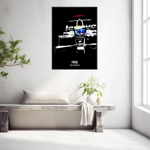 Affiche ou Tableau Williams FW30 Nico Rosberg 2008 Formule 1