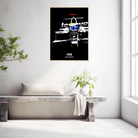 Affiche ou Tableau Williams FW30 Nico Rosberg 2008 Formule 1