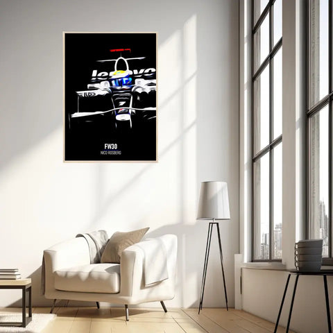Affiche ou Tableau Williams FW30 Nico Rosberg 2008 Formule 1