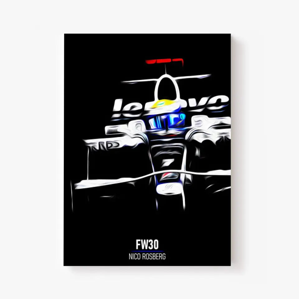 Affiche ou Tableau Williams FW30 Nico Rosberg 2008 Formule 1
