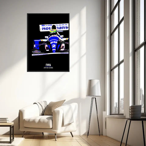 Affiche ou Tableau Williams FW16 Ayrton Senna 1994 Formule 1