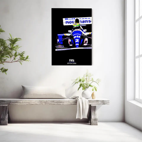 Affiche ou Tableau Williams FW16 Ayrton Senna 1994 Formule 1