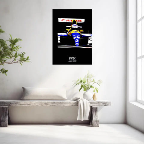 Affiche ou Tableau Williams FW15C Alain Prost 1993 Formule 1