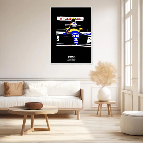 Affiche ou Tableau Williams FW15C Alain Prost 1993 Formule 1