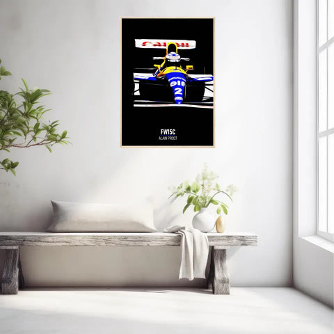 Affiche ou Tableau Williams FW15C Alain Prost 1993 Formule 1