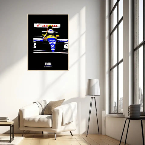 Affiche ou Tableau Williams FW15C Alain Prost 1993 Formule 1