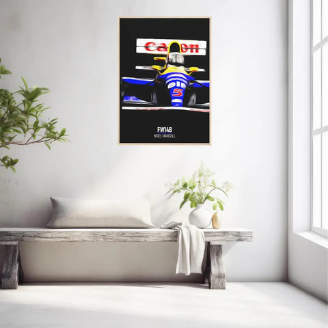 Affiche ou Tableau Williams FW14B Nigel Mansell 1992 Formule 1