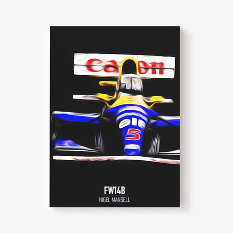 Affiche ou Tableau Williams FW14B Nigel Mansell 1992 Formule 1