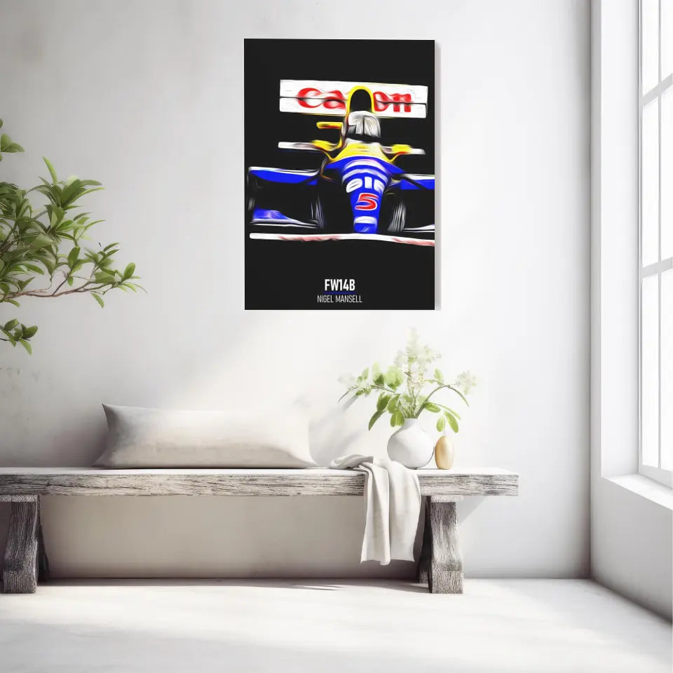 Affiche ou Tableau Williams FW14B Nigel Mansell 1992 Formule 1