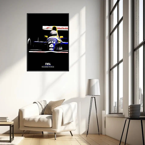 Affiche ou Tableau Williams FW14 Ricciardo Patrese 1991 Formule 1