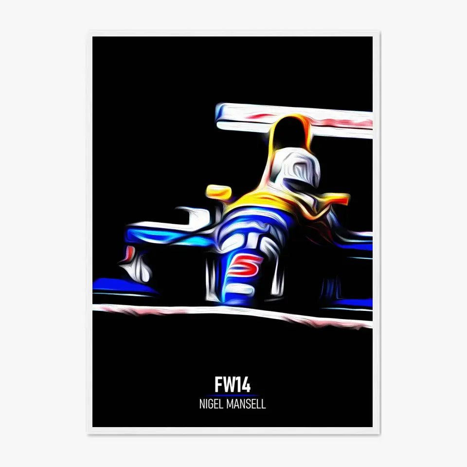 Affiche ou Tableau Williams FW14 Nigel Mansell 1991 Formule 1