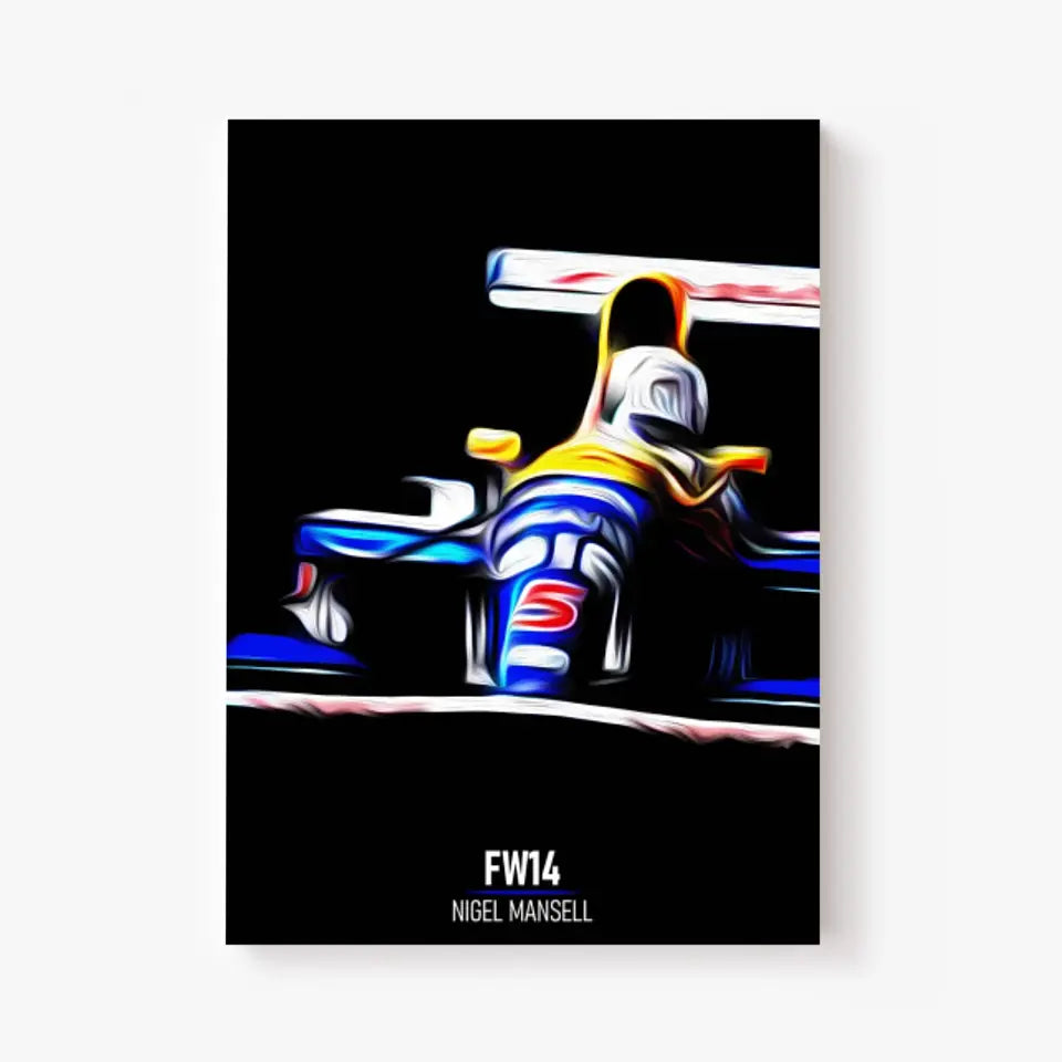 Affiche ou Tableau Williams FW14 Nigel Mansell 1991 Formule 1