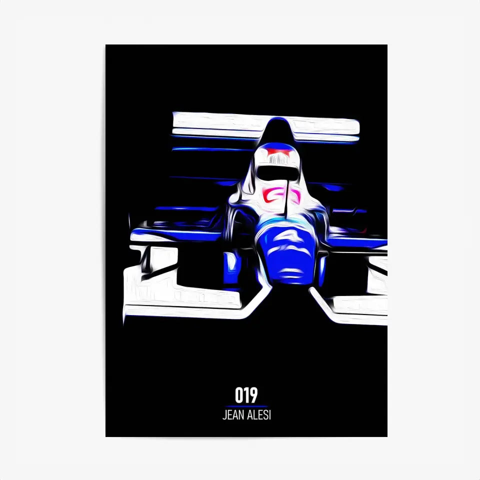 Affiche ou Tableau Tyrrell 019 Jean Alesi 1990 Formule 1