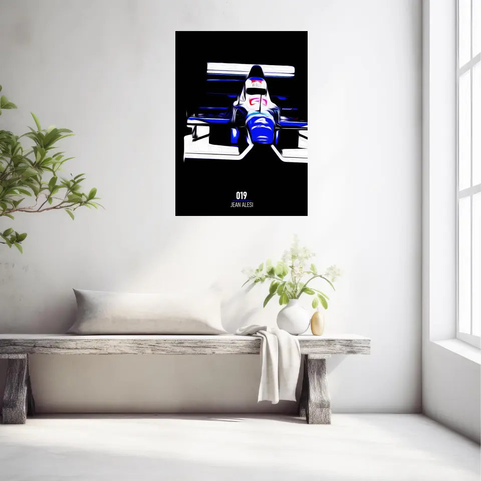 Affiche ou Tableau Tyrrell 019 Jean Alesi 1990 Formule 1