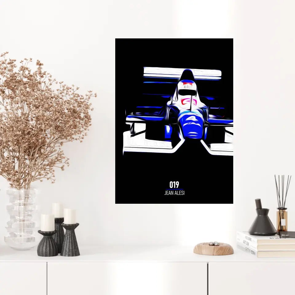 Affiche ou Tableau Tyrrell 019 Jean Alesi 1990 Formule 1