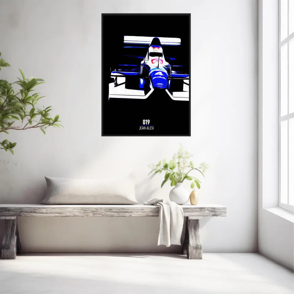 Affiche ou Tableau Tyrrell 019 Jean Alesi 1990 Formule 1
