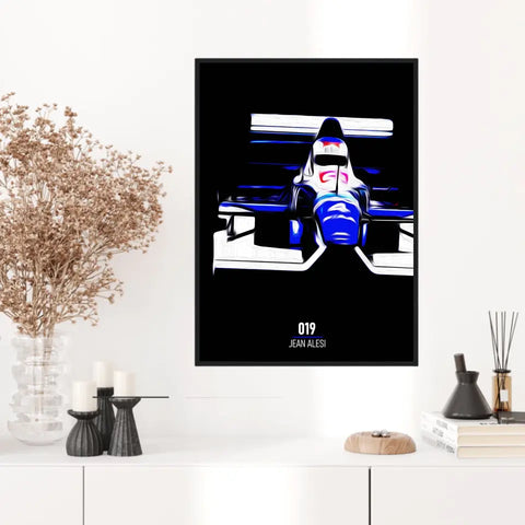 Affiche ou Tableau Tyrrell 019 Jean Alesi 1990 Formule 1