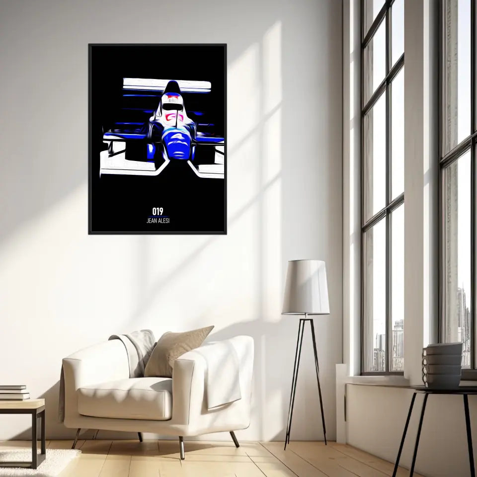 Affiche ou Tableau Tyrrell 019 Jean Alesi 1990 Formule 1